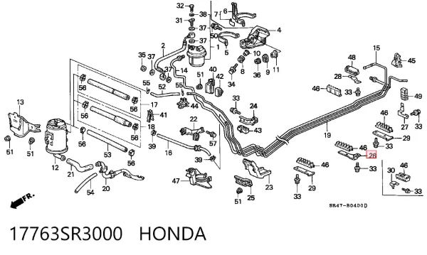  17763SR3000 Honda