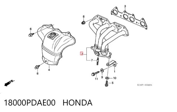  18000PDAE00 Honda