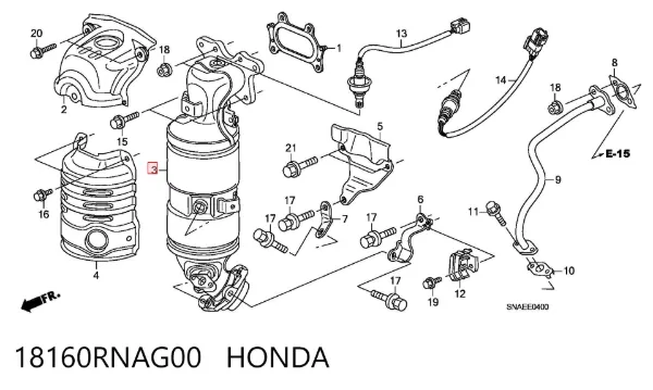 Катализатор Honda Civic VIII