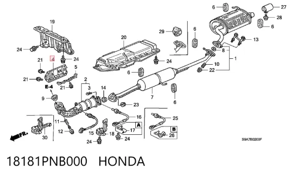  18181PNB000 Honda