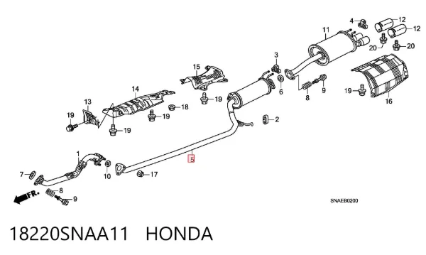  18220SNAA11 Honda
