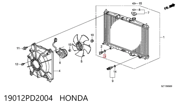  19012PD2004 Honda