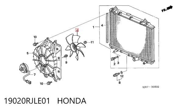  19020RJLE01 Honda