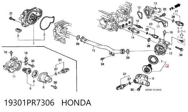 Термостат 19301PR7306 Honda