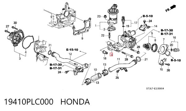  19410PLC000 Honda