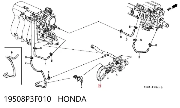  19508P3F010 Honda