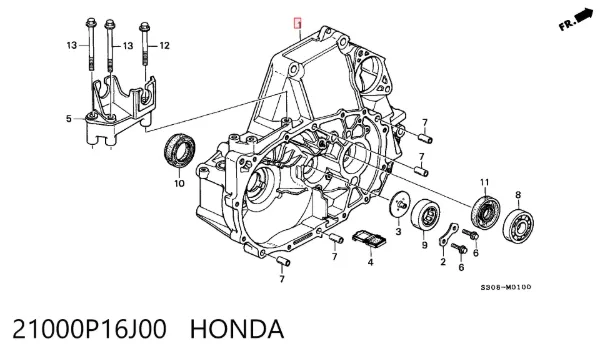  21000P16J00 Honda