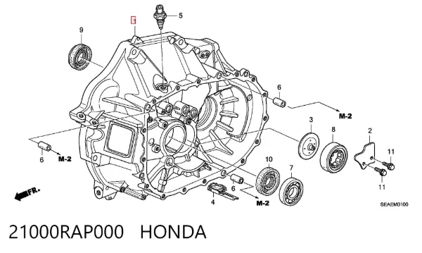  21000RAP000 Honda