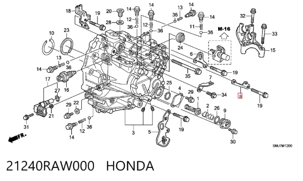  21240RAW000 Honda