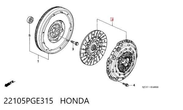 Сцепление 22105PGE315 Honda