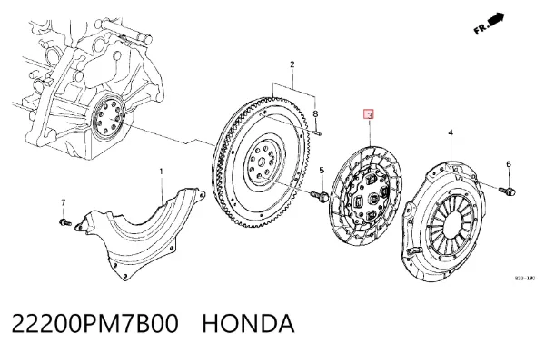 Диск сцепления 22200PM7B00 Honda