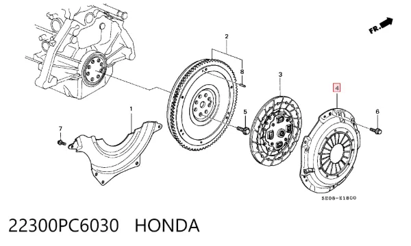 Корзина сцепления 22300PC6030 Honda