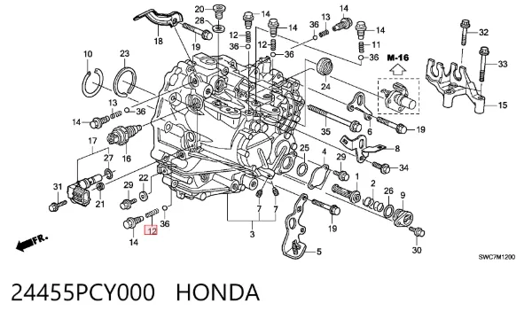  24455PCY000 Honda