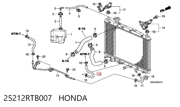  25212RTB007 Honda