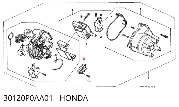 Модуль зажигания Honda Accord V