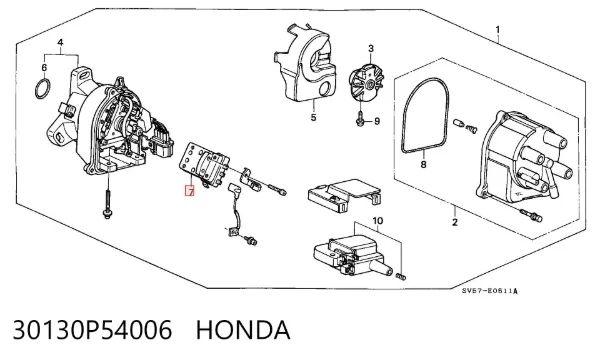 Модуль зажигания 30130P54006 Honda