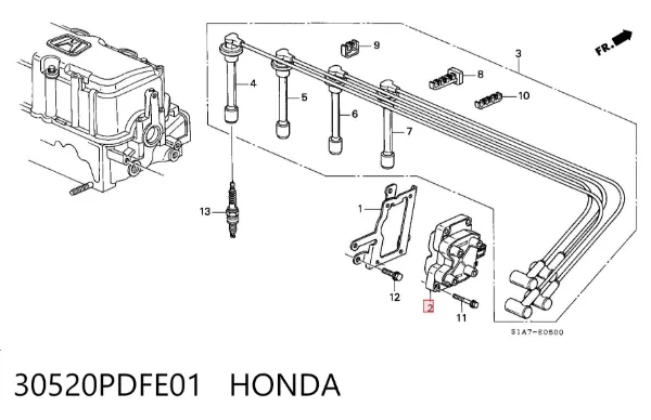 Катушка зажигания 30520PDFE01 Honda