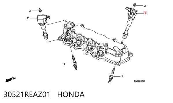 Катушка зажигания 30521REAZ01 Honda