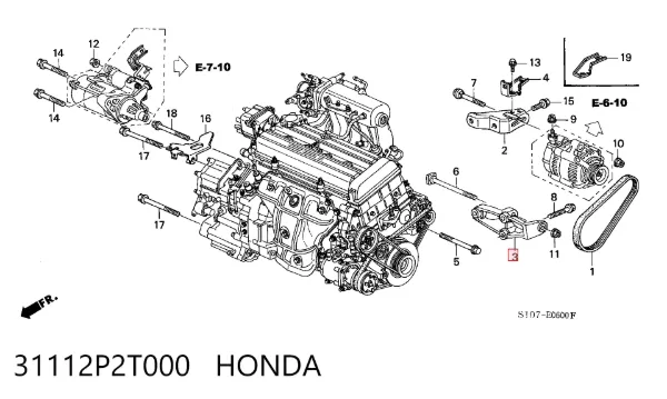  31112P2T000 Honda