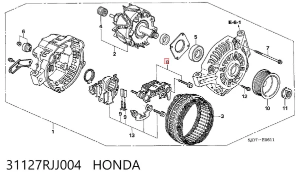 Диодный мост Honda STREAM RN