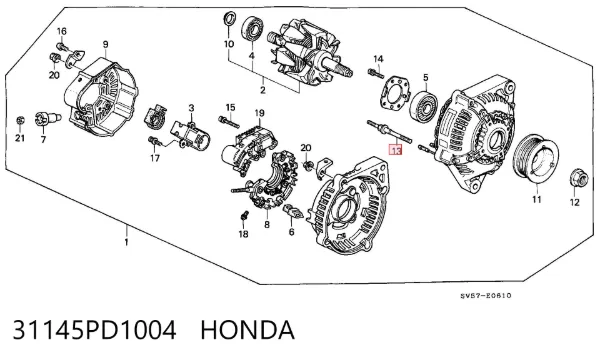  31145PD1004 Honda