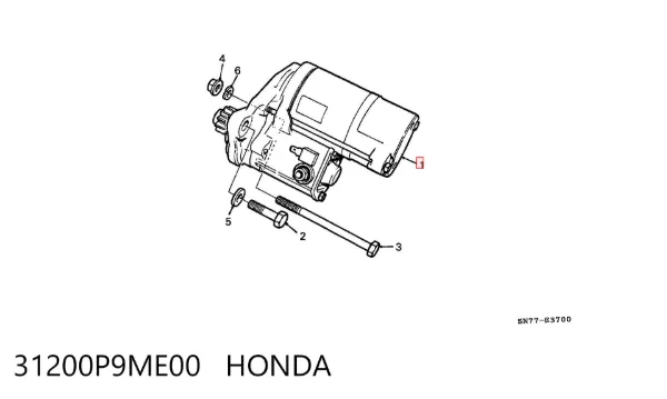 Стартер 31200P9ME00 Honda