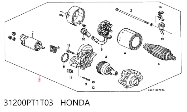 Стартер 31200PT1T03 Honda
