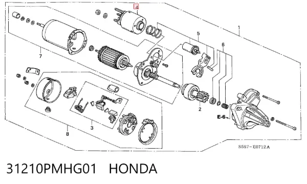  31210PMHG01 Honda