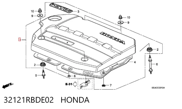  32121RBDE02 Honda