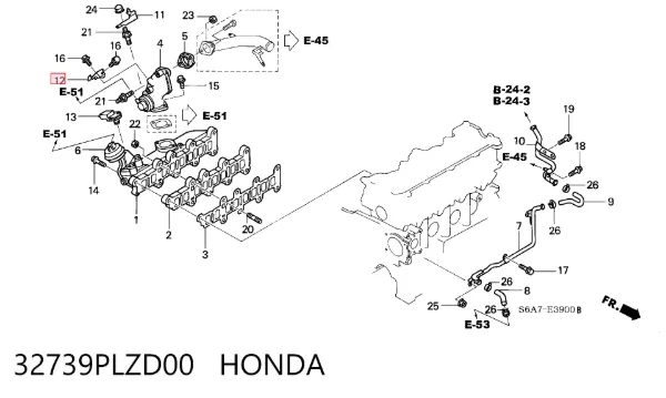  32739PLZD00 Honda