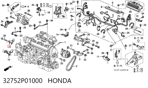  32752P01000 Honda