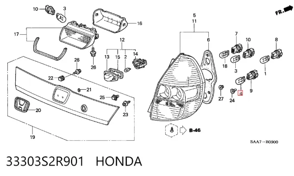  33303S2R901 Honda