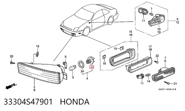  33304S47901 Honda