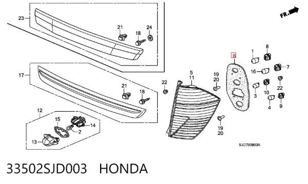 33502SJD003 Honda