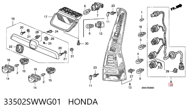  33502SWWG01 Honda