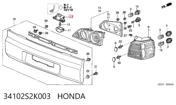  34102S2K003 Honda