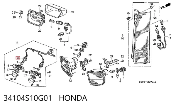  34104S10G01 Honda