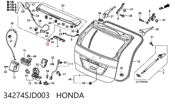  34274SJD003 Honda