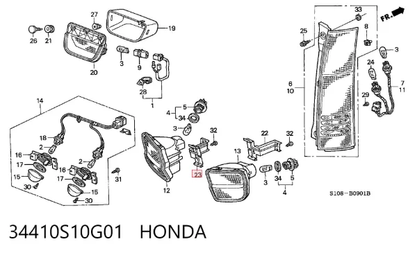  34410S10G01 Honda