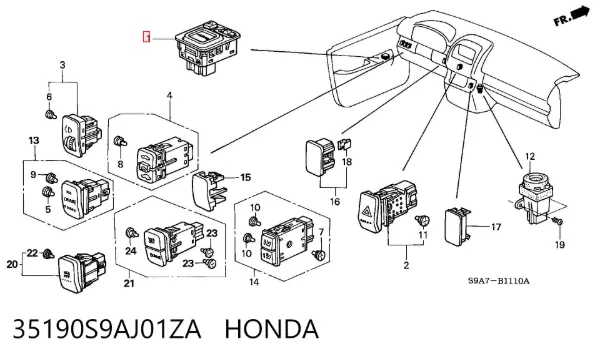  35190S9AJ01ZA Honda