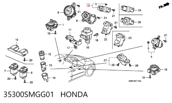  35300SMGG01 Honda