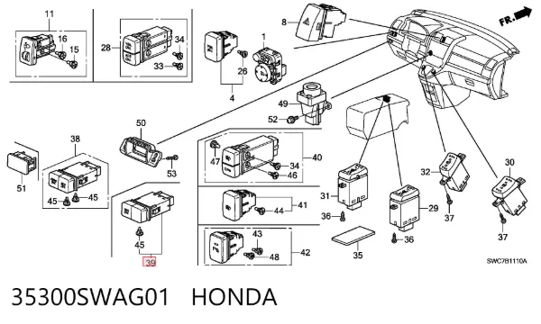  35300SWAG01 Honda