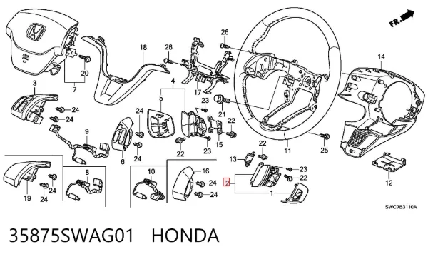  35875SWAG01 Honda