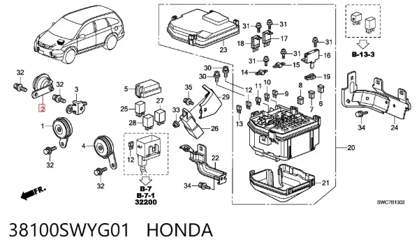  38100SWYG01 Honda