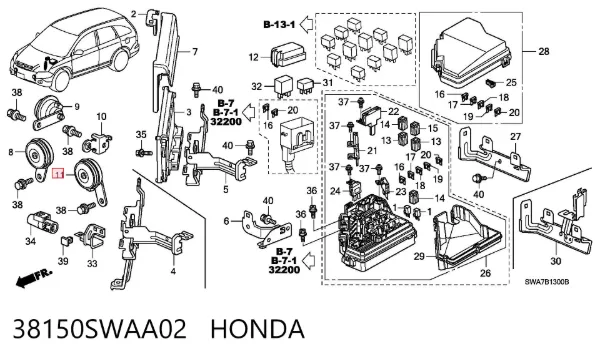 Звуковой сигнал 38150SWAA02 Honda