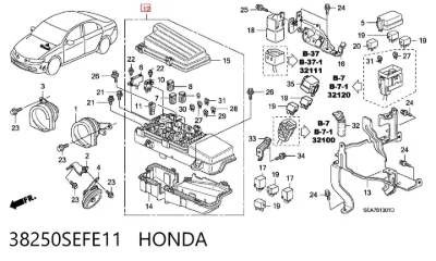 Блок реле HONDA 38250SEFE11