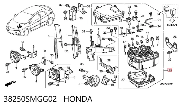  38250SMGG02 Honda