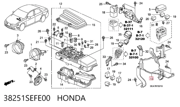  38251SEFE00 Honda