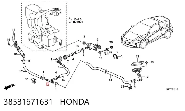  38581671631 Honda