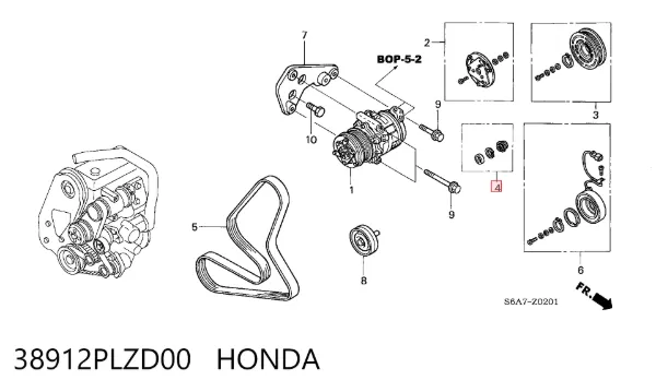  38912PLZD00 Honda